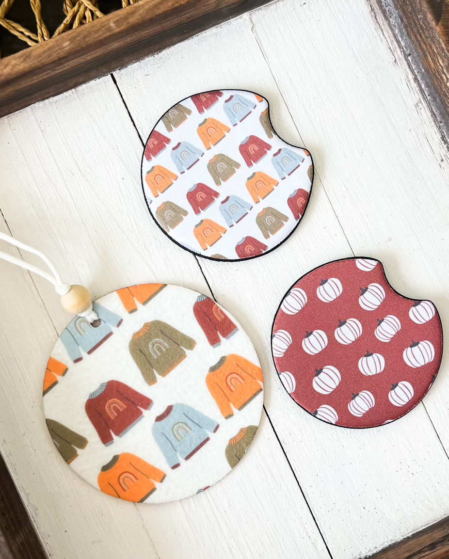 Fall Car Freshies & Coasters