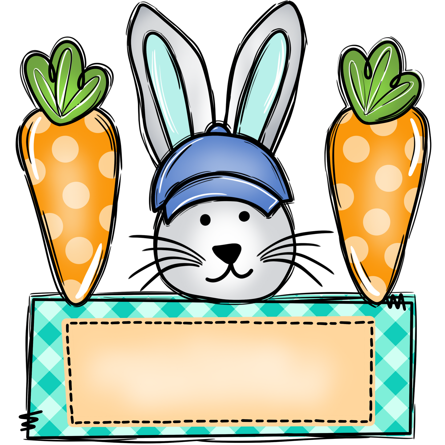 Easter Bunny Boy Name Tees