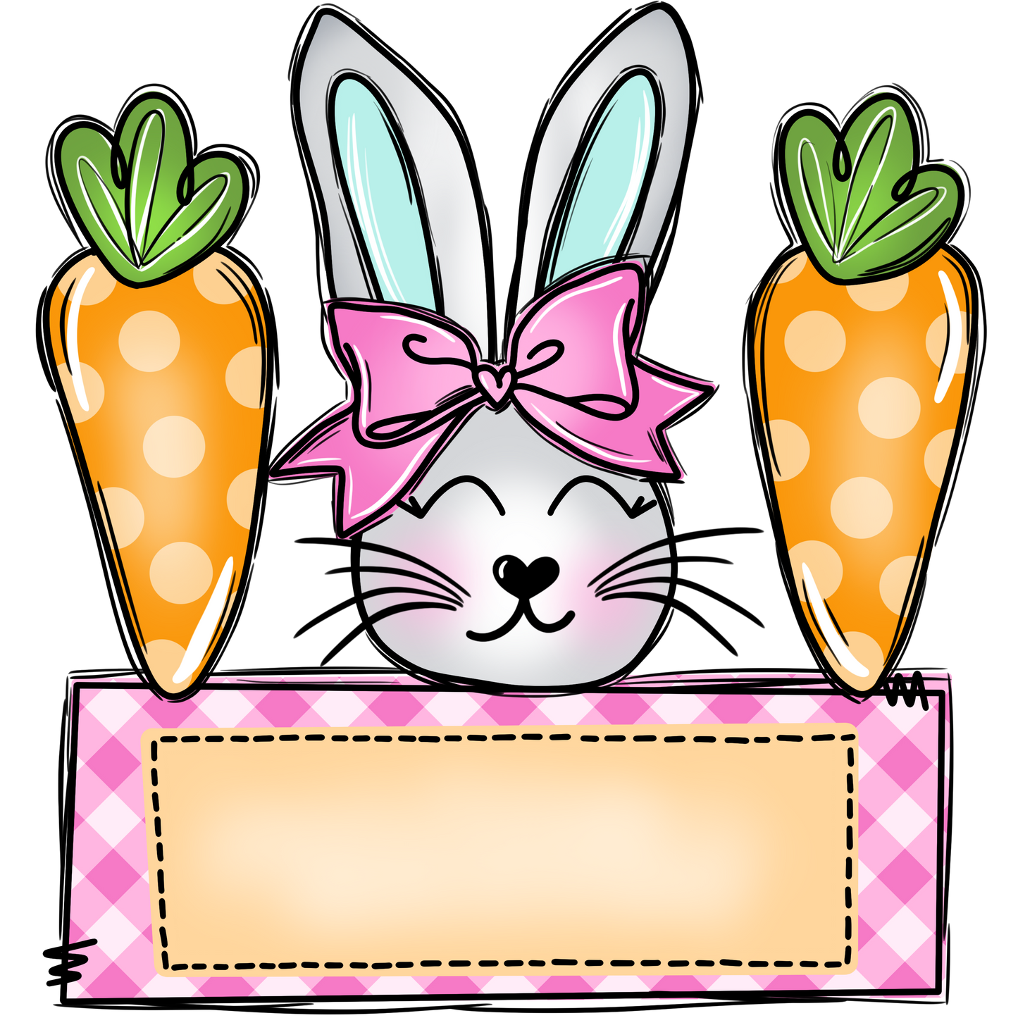Easter Bunny Girl Name Tees