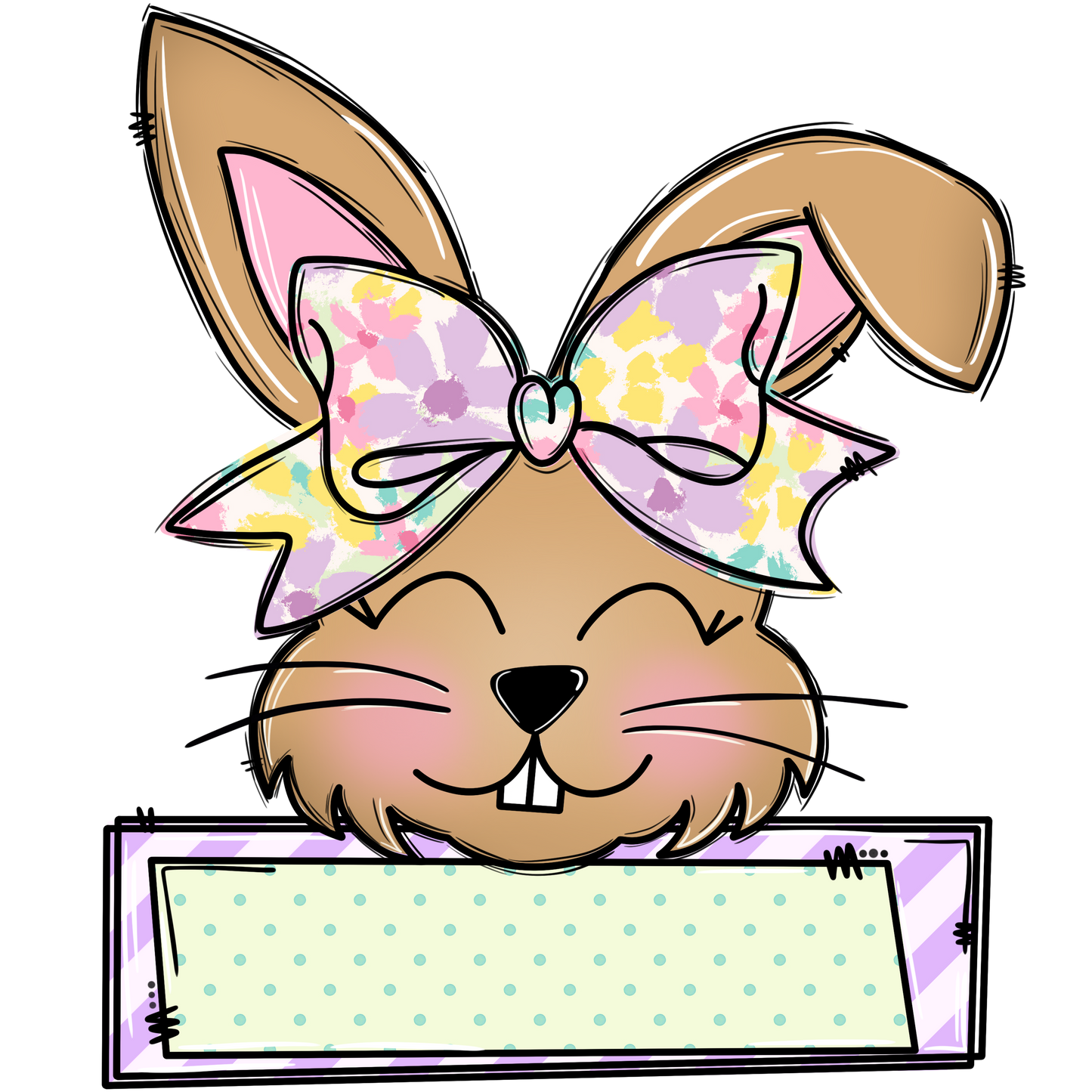 Easter Bunny Girl Name Tees