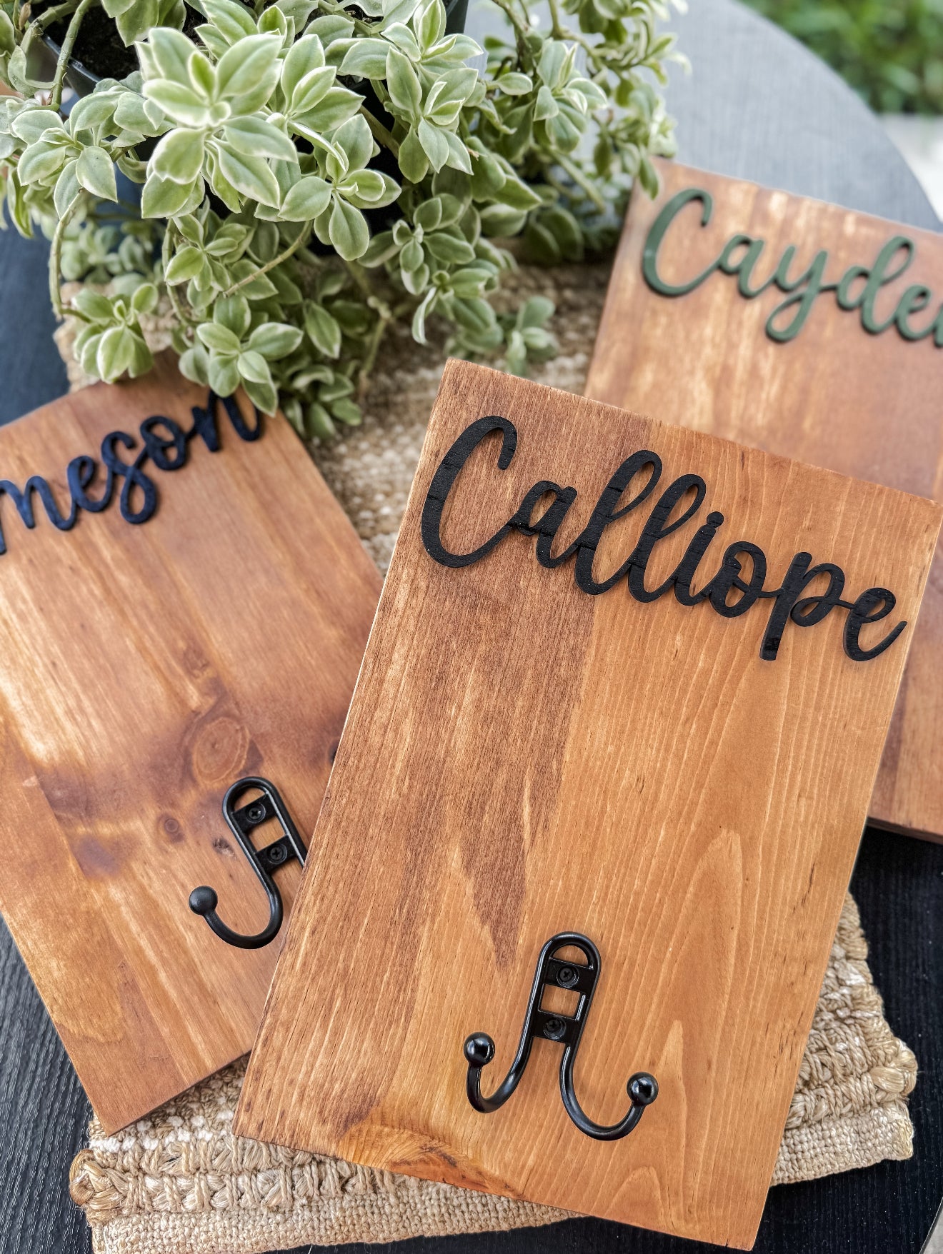 Bathroom Name Hooks