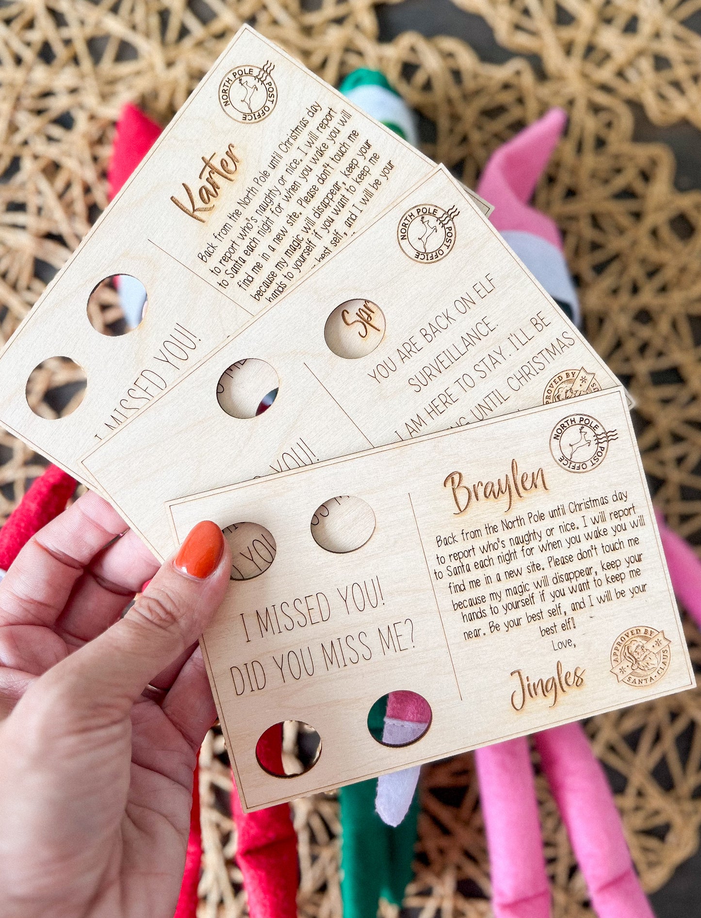 Customizable Elf Postcard