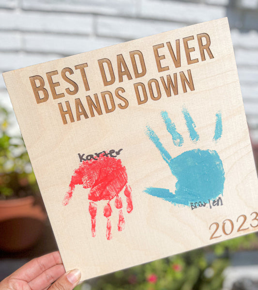 Father’s Day handprint sign