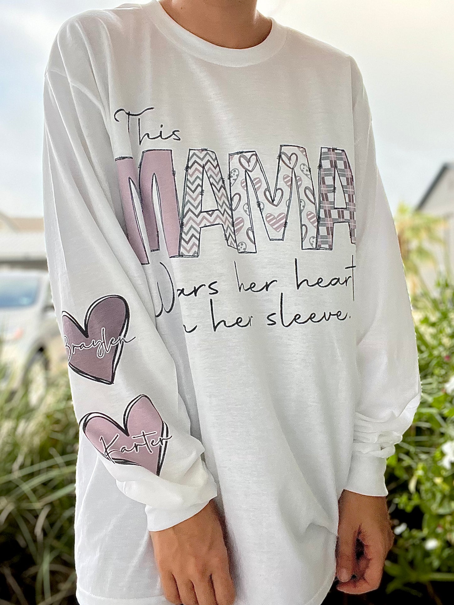 Heart on her sleeve